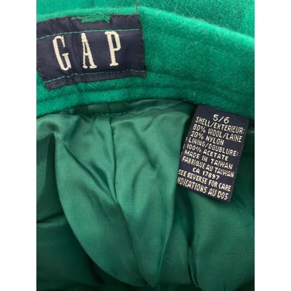 Size 5/6 Gap Vintage 1980s Kelly Green New Women's Wool Blend Lined Pants - Picture 7 of 8